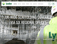 Tablet Screenshot of lyndonscaffolding.co.uk